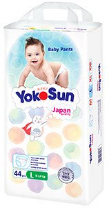 YokoSun Подгузники-трусики размер L 9-14 кг 44 шт.9615 (1/4)