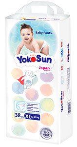 YokoSun Подгузники-трусики размер XL 12-20 кг 38 шт.9622 (1/4)