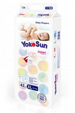 Подгузники на липучках Yokosun XL 12-20 кг/42шт.