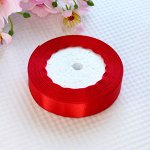 Лента Атласная 20мм*22м Красная