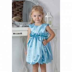 Праздничное платье для девочки голубой