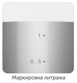 Кастрюля из нержавеющей стали со складными ручками объемом 3.0 литра со стеклянной крышкой диаметром 20 см серия TESLA (NADOBA)