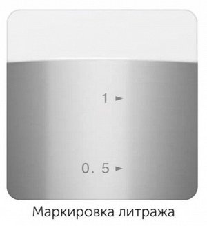 Кастрюля из нержавеющей стали со складными ручками объемом 1.5 литра со стеклянной крышкой диаметром 16 см серия TESLA (NADOBA)