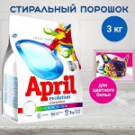 Април Порошок для стирки автомат &quot;Evolution Color Protection&quot; 3 кг