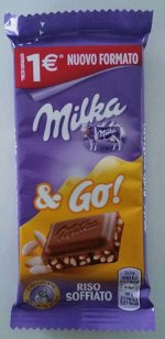 Шоколадная плитка Milka &amp; Go Riso 45г
