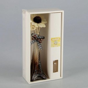 Набор подарочный "Эйфелева башня" (ваза, 2 палочки с шариками, декор, аромамасло 30 мл), аромат жасмин