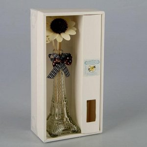 Набор подарочный"Эйфелева башня"(ваза,2 палочки с шариками,декор,аромамасло 30 мл), ваниль