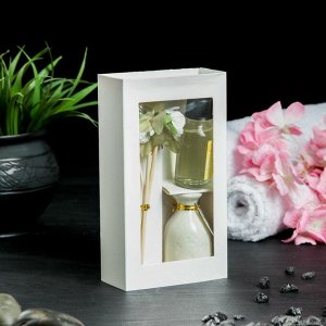 Подарочный набор с аромамаслом 15 мл "Ваза с цветком", аромат жасмин
