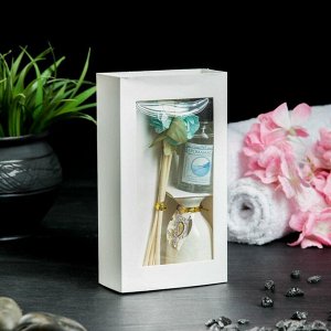 Подарочный набор с аромамаслом 15 мл "Ваза с цветком", аромат океан