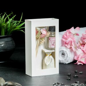 Подарочный набор с аромомаслом 15 мл "Ваза с цветком", аромат сакура
