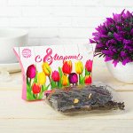 Чай чёрный премиум &quot;С 8 Марта&quot; тюльпаны, 20 г