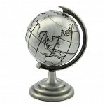 Глобус средний металический цв.серебрянный 75*84*125мм.
