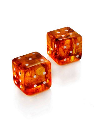 Кубики янтарные для игры в нарды