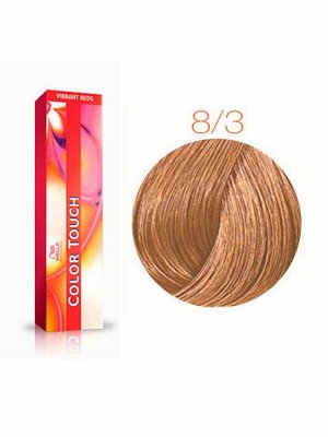 Крем краска для волос тон 8/3 коньяк WELLA Color Touch 60 мл