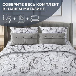 Простыня 1,5-спальная, поплин (Валенсия, белый)