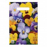 Пакет &quot;Анютины глазки&quot; new, полиэтиленовый с вырубной ручкой, 30х20 см, 30 мкм   2879937