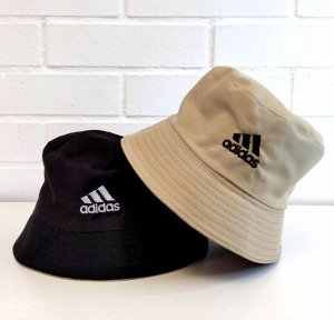 Панама в стиле adidas Двусторонняя летняя унисекс 2 цвета в 1 панаме БЕЖЕВЫЙ/ЧЕРНЫЙ