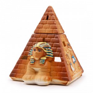 Аромалампа NDV054 оберег Пирамида  керамика 15см-10см
