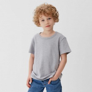 Футболка детская KAFTAN "Basic line", 32 (110-116 см), серый