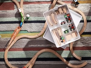 LILLABO, набор из 45 предметов с рельсами