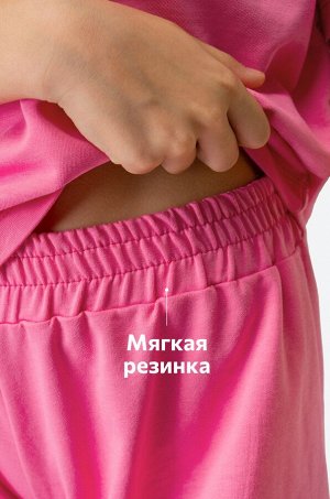 Летний костюм из футера для девочки оверсайз Happyfox