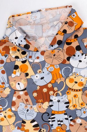 Халат-пончо детский вафельный Happy Fox Home