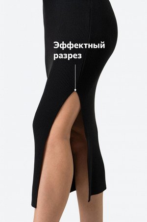 Женское платье-поло в рубчик Happyfox