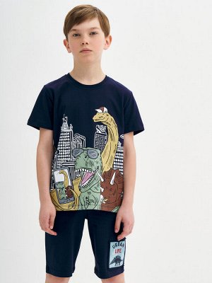 KOGANKIDS Шорты для мальчика, тёмно-синий