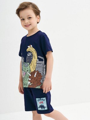 KOGANKIDS Шорты для мальчика, тёмно-синий