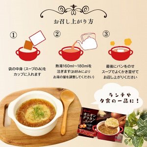 Iris Ohyama Onion Gratin Soup - луковый суп-гратен с сырным хлебом
