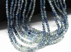Бусины из кианита шарик гр.3мм, 38см, 120 бусин