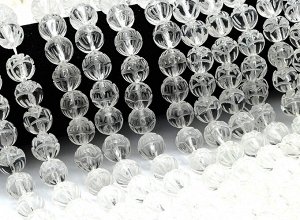 Бусины из горного хрусталя Бутон розы 12мм, 39см, 33 бусины