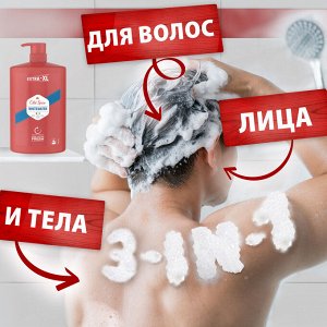 Олд Спайс Мужской гель для душа + Шампунь для волос 3 в 1 Old Spice Whitewater 1000 мл