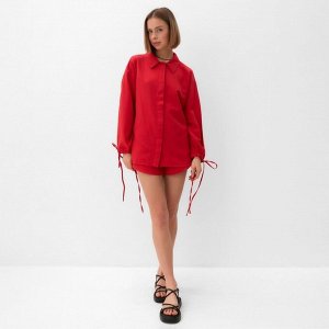 Комплект женский (блузка, шорты) MINAKU: Casual Collection цвет красный
