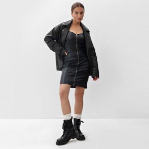Платье женское MIST кожаное.