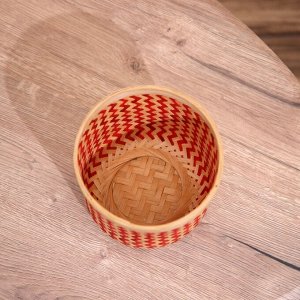 Корзинка плетёная, из бамбука 15х15х15 см