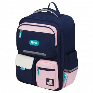 Ранец Först F-Style ""Pink"" 38*26,5*16см, 1 отделение, 6 карманов, анатомическая спинка
