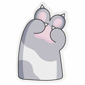 Самоклеящийся блок фигурный MESHU ""Paws"", 40л., европодвеc, ассорти