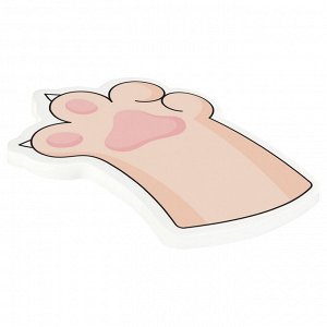 Самоклеящийся блок фигурный MESHU ""Paws"", 40л., европодвеc, ассорти
