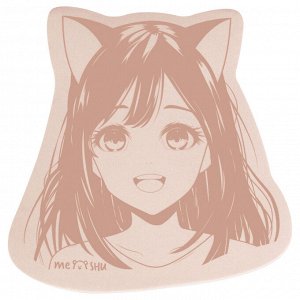Самоклеящийся блок фигурный MESHU ""Anime girl"", 40л., европодвес, ассорти