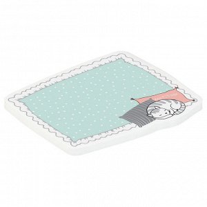 Самоклеящийся блок фигурный MESHU "Soft pillows", 40 листов, европодвес, удобный для заметок