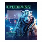 Тетрадь школьная 12л., КЛЕТКА BG &quot;&quot;Cyberpunk&quot;&quot;, выб.лак