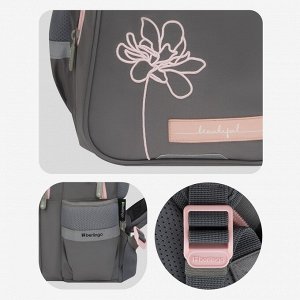 Рюкзак Berlingo Comfort ""Flower"" 38*27*18см, 3 отделения, 2 кармана, эргономичная спинка