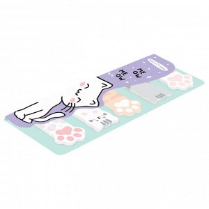 Флажки-закладки и самоклеящиеся блоки в наборе MESHU ""Meow paw"", 20л., европодвес