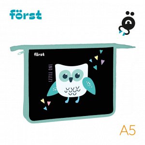 Папка для тетрадей 1 отделение, А5 Först ""Little one"", 240*205*40мм, пластик, на молнии