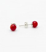 Серьги с кораллом. 45101КН