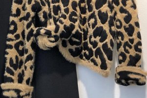 Кофта коричневая леопард