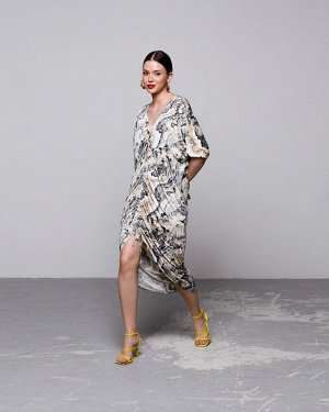 Платье со сборкой PW007