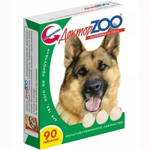 Доктор ZOO Витамины д/соб Здоровье и сила Протеин 90таб
