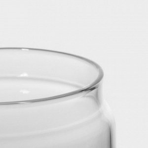 Банка для сыпучих продуктов Magistro «Плезир», 600 мл, 10.5*11 см, с вакуумной крышкой, стекло, прозрачная